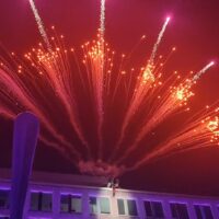 Vuurwerk voor tv opnames spelshow sbs6
