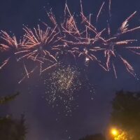 Vuurwerk afsluiting carnaval Teteringen